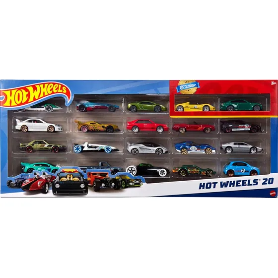 Hot Wheels Paquete De 20 Autos Los Estilos Pueden Variar