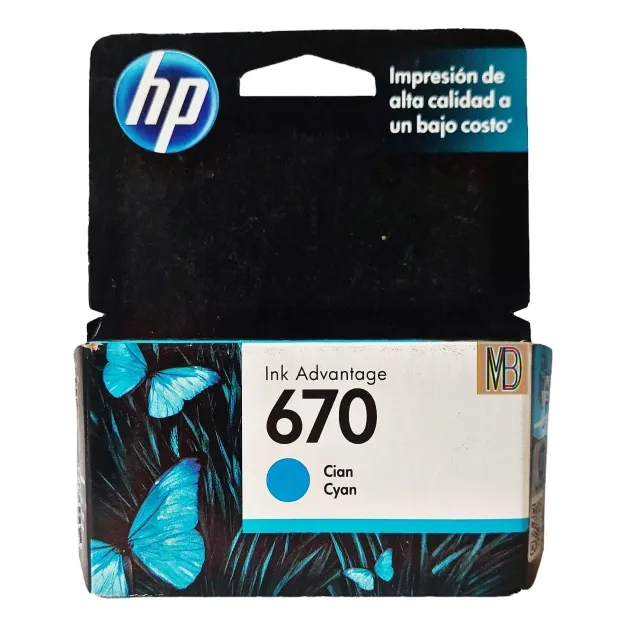 Cartucho Hp 670 Cyan Cz114al Deskjet Advantage 3325 4615 552