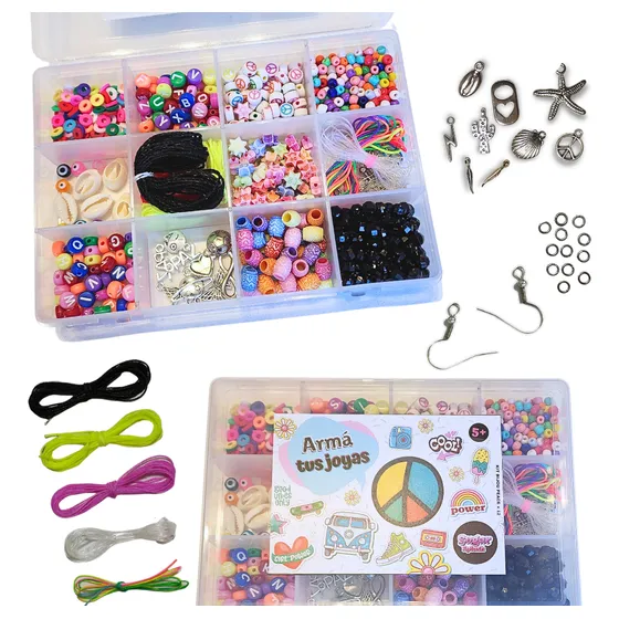 Kit Arma Tus Joyas Pulseras Collares Bijou Diseño Hippie