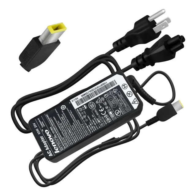 Cargador Para Laptop Compatible Con Lenovo 65w 20v 3.25a Usb Punta Cuadrada Slim Company