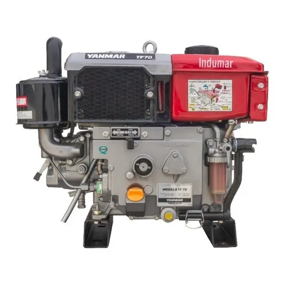 Motor Yanmar Diesel 7,0 Cv Tf70r Com Radiador 