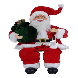 . . Juguetes Lindos De Muñeca De Papá Noel Sentado . . Juguetes Lindos De Muñeca De Papá Noel Sentado