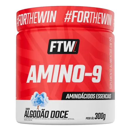 Amino-9 Essenciais Pote 300g Sabor Algodão Doce - Ftw