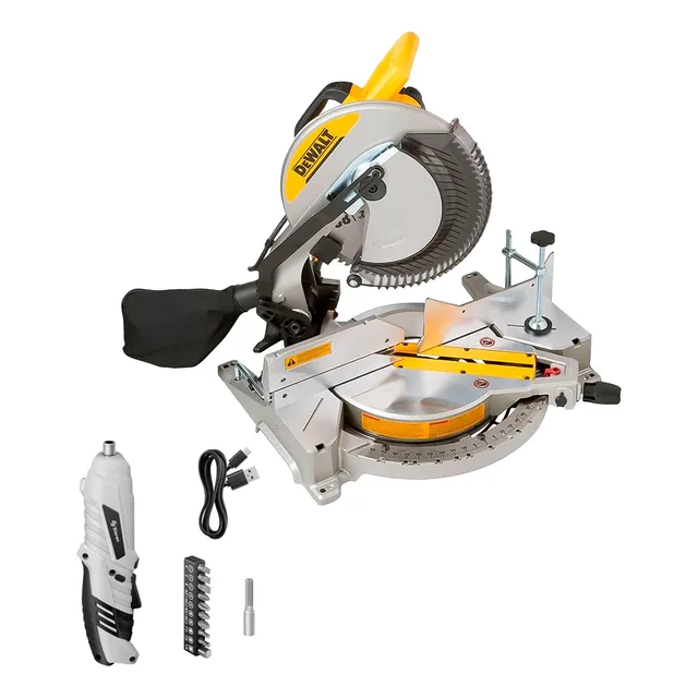 Sierra Ingletadora De Bisel Simple Dewalt Dws715+ Accesorios