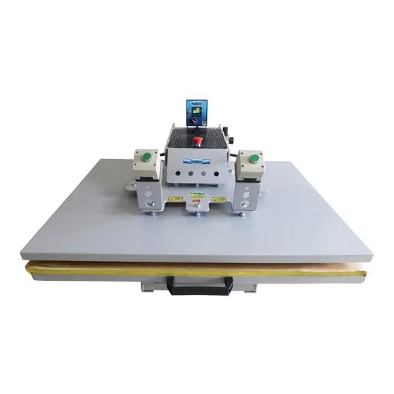 Prensa  sublimadora semiautomática Maquinatec 85x75 Pneumatica com base cinza 220V