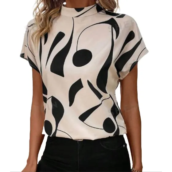 Blusa De Manga Corta Dibujo Geométrico Own Uruguay