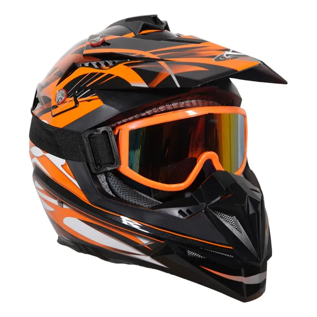 Casco Tipo Cross  Gafas Vega