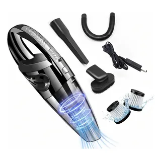 Aiyinsmart Aspiradora De Mano, 2200mah Aspirador De Mano Sin Cabl, Aspiradora Portátil Para Automóvil 120w Rápida Aspiradoras En Seco Y Húmedo, Filtro Lavable Para Oficina, Hogar Y Coche