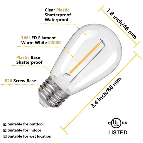 Bombillo Led 12v Rosca E-27 Lancha Camping Nevera Irrompible