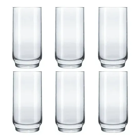 Copos Lights Nadir Figueiredo Vidro 300ml Kit Com 6 Unidades Cor Transparente