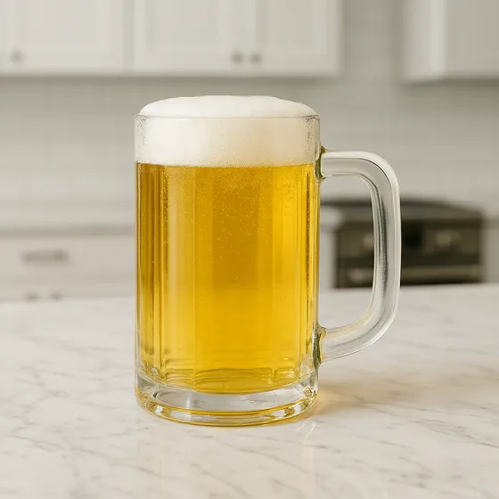 Kit Com 2 Canecas De Chopp Cerveja Copo De Vidro 400ml