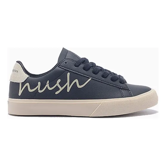 Zapatillas De Mujer Tours En Cuero Azul Oscuro Hush Puppies