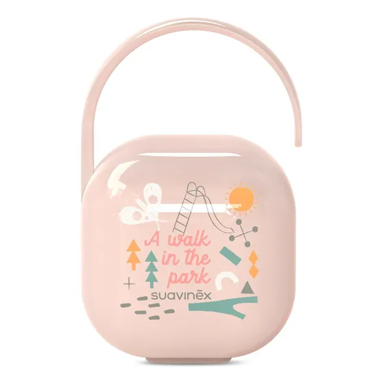 Caja Portachupetes Suavinex A Walk Rosa