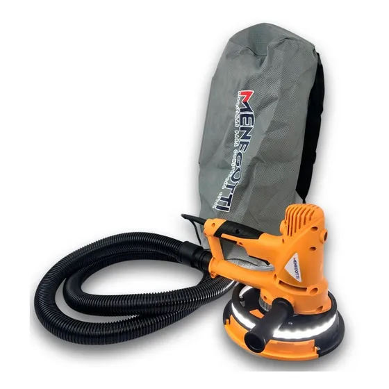Lixadeira De Parede Elétrica Profissional Com Aspirador Cor Amarelo/preto Frequência 60 Hz 127v