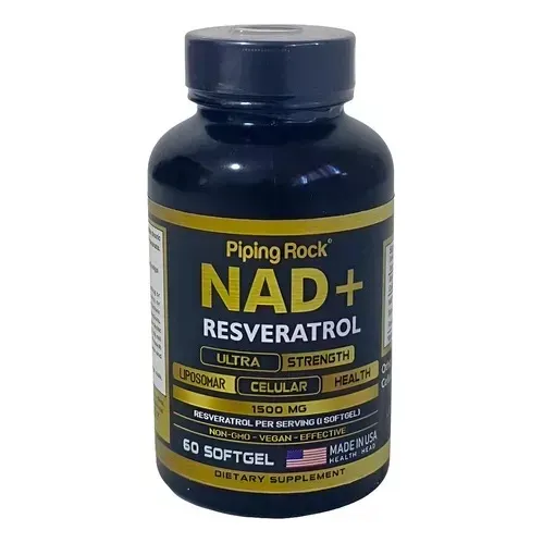 Nad + Resveratrol Ultra 1500 Mg X 60 Capsulas Blandas Usa