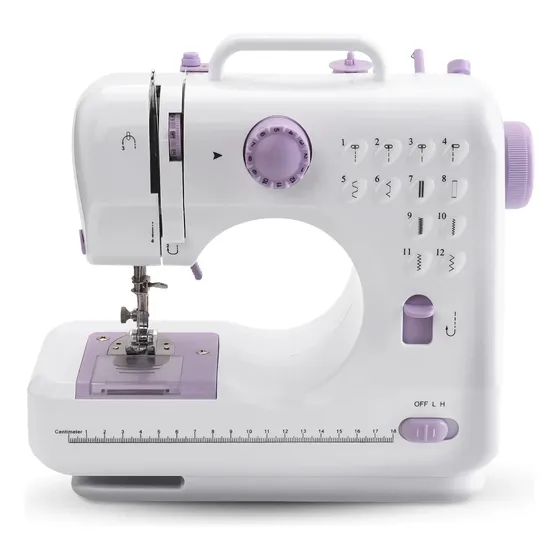 Maquina De Coser Mini Multifuncional Con Luz Blanco