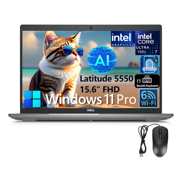 Dell Latitude 5000 5540 - Computadora Portátil Empresarial Fhd De 15.6 , Intel De 13ª Generación De 10 Núcleos I7-1355u, 32 Gb Ddr4 Ram, 2 Tb Ssd Pcie, Wifi 6, Bluetooth, Teclado Retroiluminado