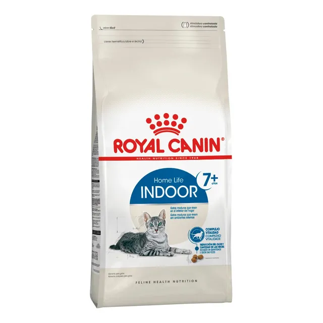Royal Canin Feline Health Nutrition Indoor 7+ alimento para gato senior todos los tamaños sabor mix en bolsa de 7.5 kg