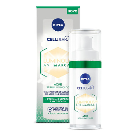 Nivea Sérum Facial Cellular Luminous 630® Antimarcas Acne 30ml Nivea Sérum Facial Cellular Luminous 630® Antimarcas Acne 30ml