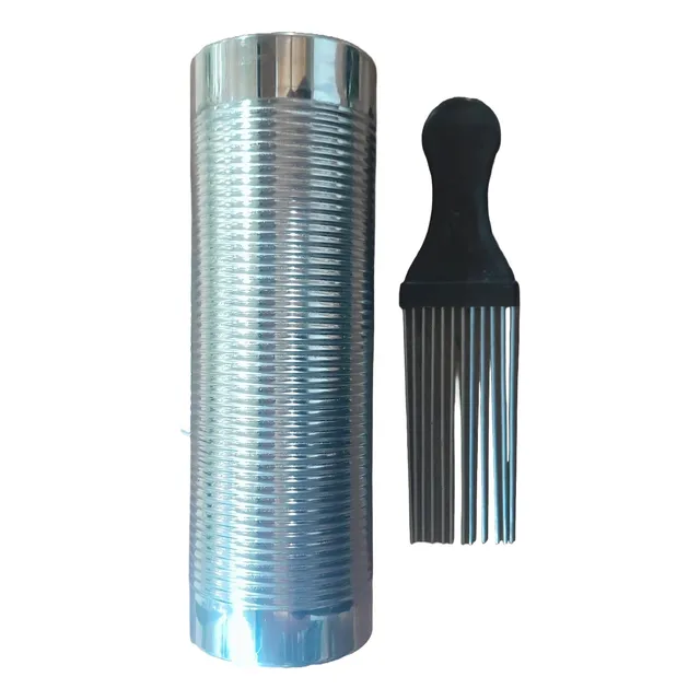 Güiro Metálico Abierto C/ Peine Raspador P/ Percusión