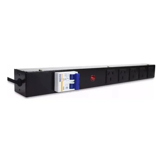 Canal De Tension Rackeable 5 Tomas C/ Termica Zapatilla Pdu