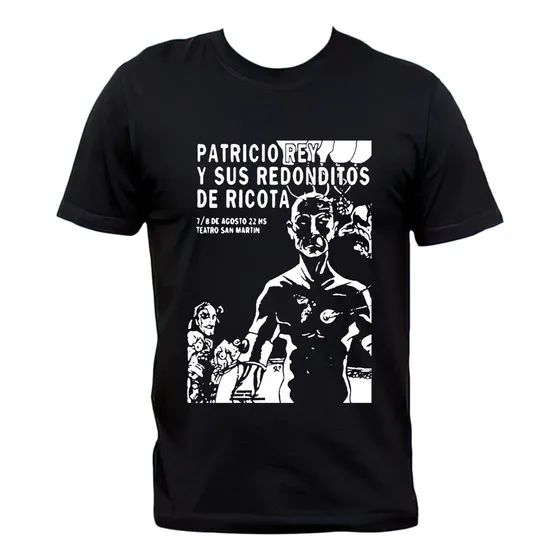 Remera Patricio Rey Los Redondos Poster Vintage San Martin
