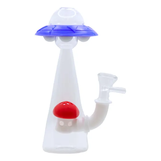 Bong Vidrio Y Silicon Agua Alien Ufo Bonga Color Variado