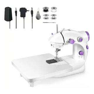Mini Måquina De Costura Elétrica Portåtil Com Mesa Branco Mini Måquina De Costura Elétrica Portåtil Com Mesa Branco
