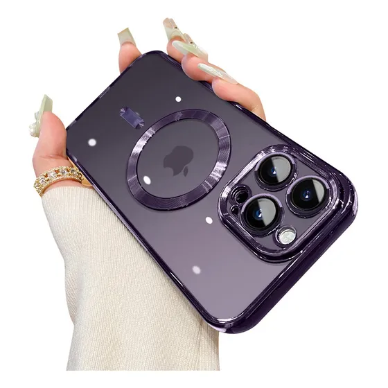 Funda Para iPhone 16 14 13 12 Transparente Case Con Magsafe