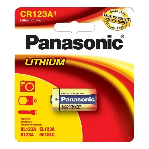 Bateria Cr123 Panasonic Litio 3v Pila Camaras, Control Etc