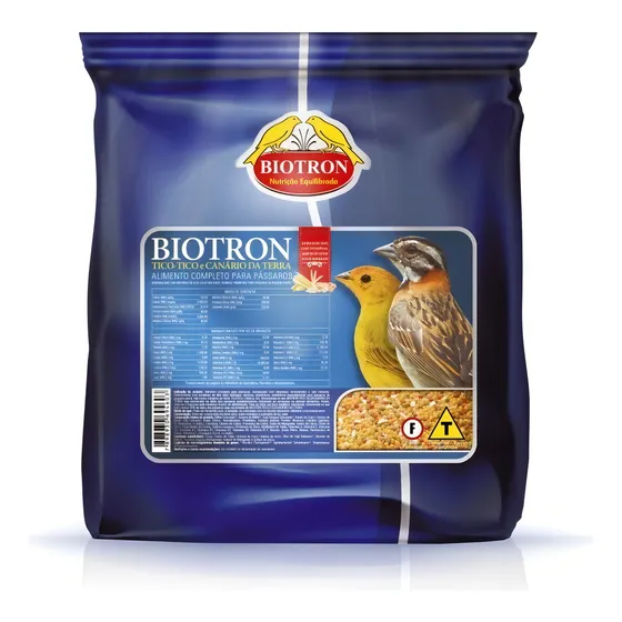 Ração Biotron - Tico-tico E Canário Da Terra - 500g