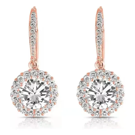 Pendientes De La Serie Coloridos Gem Diamond For Mujer Eleg