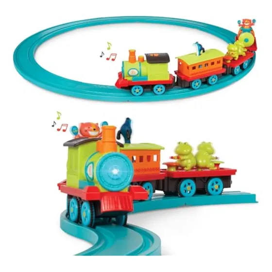 B. Toys - Critter Express- Set De Tren - Tren