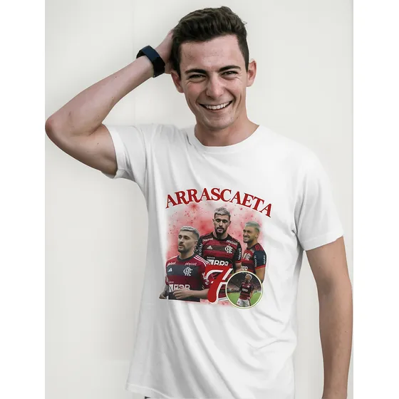 Camiseta Camisa Arrascaeta Flamengo Futebol Clube