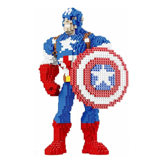 Capitan America Figura Armable 3d Minibloques Avengers Capitan America Figura Armable 3d Minibloques Avengers