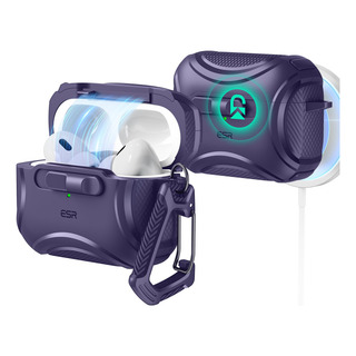 Funda Para AirPods Pro Esr Cyber Series, Color Morado, A Pru Funda Para AirPods Pro Esr Cyber Series, Color Morado, A Pru