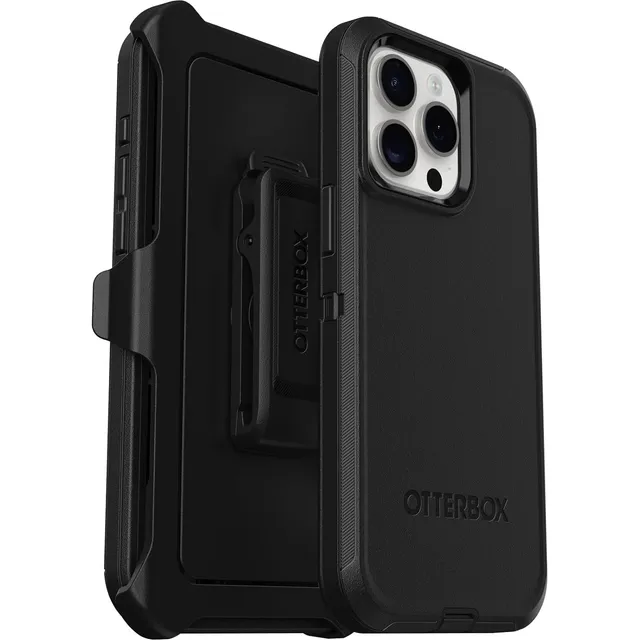 Otterbox Defender Protector Para Iphone 16 Pro Max Uso Rudo Negro Iphone 16 Pro Max