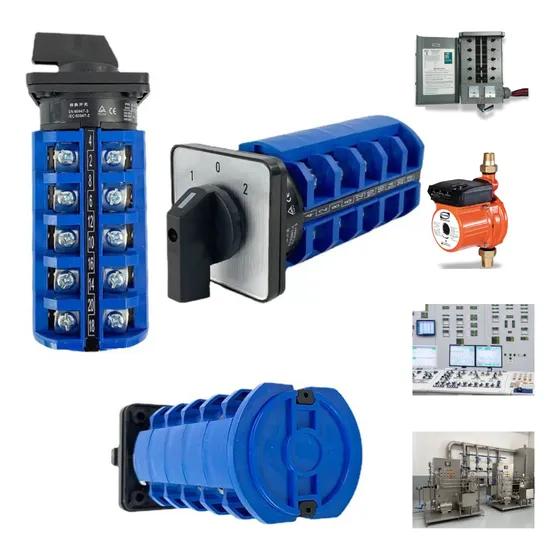 Selector Reversible 3 Pos 1-0-2 63 Amper 5 Polos Interruptor