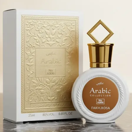 Perfume A006 Arabic Collection Fakhar Rosa Feminino 25ml