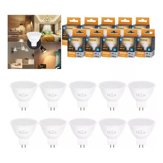 Lampara Foco Led Ahorrador Mr16 6w 10pcs Aigostar Lampara Foco Led Ahorrador Mr16 6w 10pcs Aigostar
