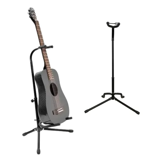 Suporte De Guitarra Violão Baixo De Chão Com Trava Portátil