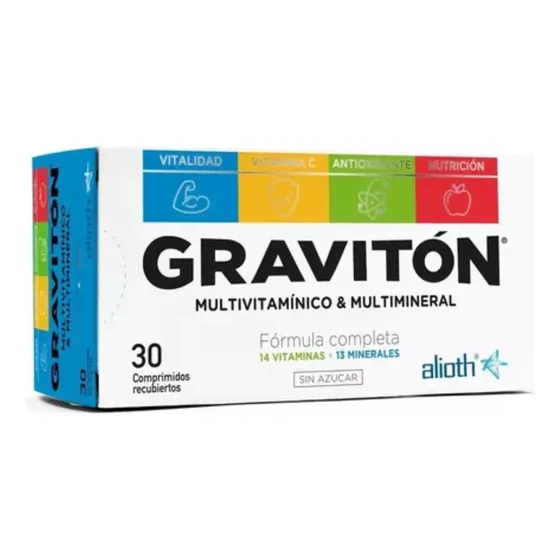 Gravitón Multivitamínico Multimineral Fórmula Completa 30u