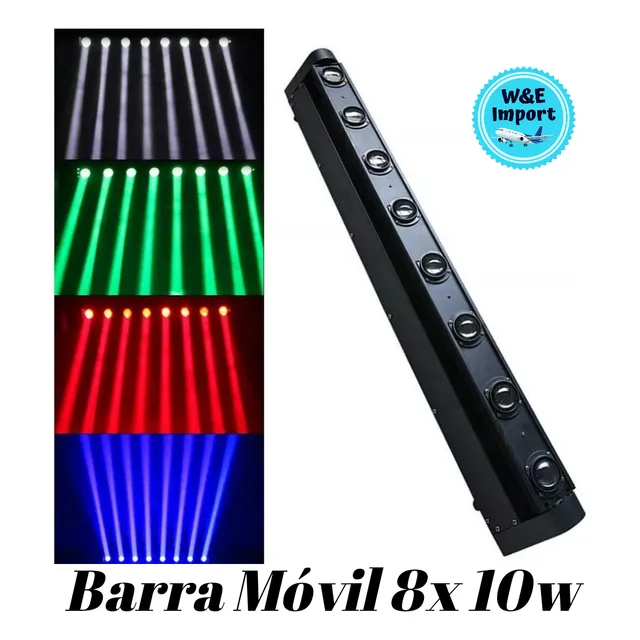 Barras Led 8 X 10w Beam Rgbw