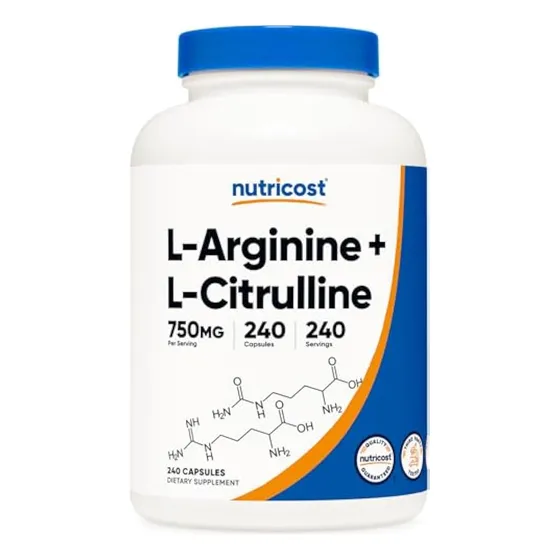Complejo De L-arginina L-citrulina Nutricost 750 Mg,