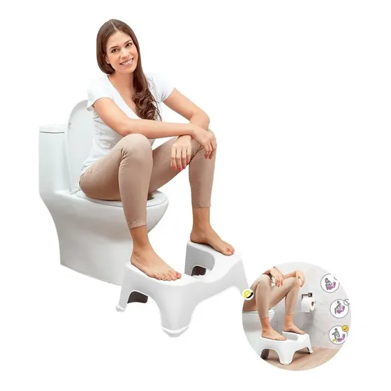 Banco Butaco Taburete Para Baño Inodoro Plus Solution Nuevo 