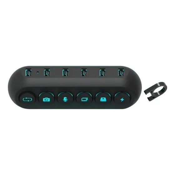 Hub 5 puertos USB 3.0 Deck 5 negro Streamplify