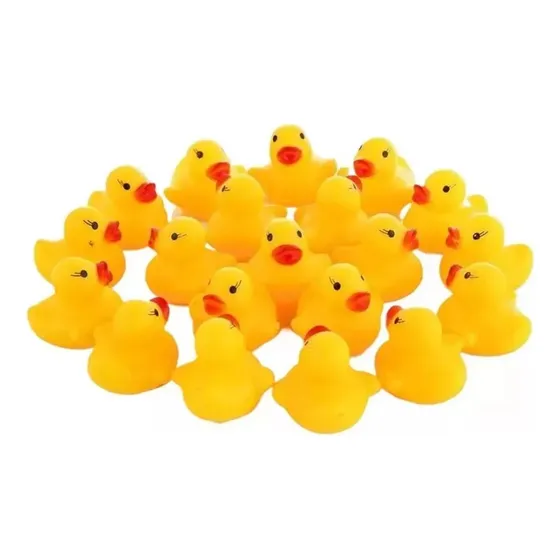 Simpáticos Patos De Goma En Miniatura, 100 Unidades