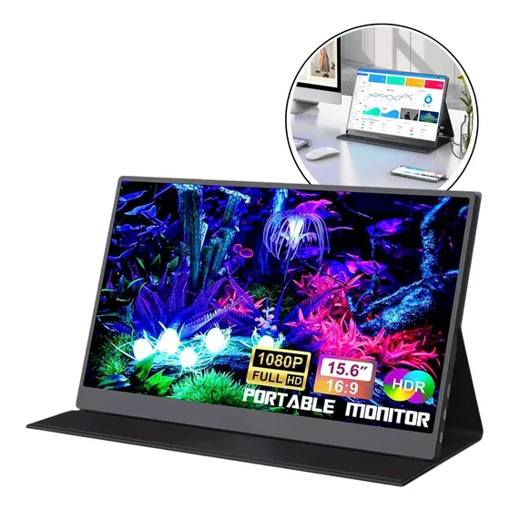Monitor Portátil 15.6 Full Hd 1080 Ips Para Laptop,pc,mac,ps