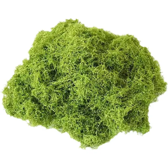 Musgo Artesanal Falso De Musgo Verde, Artificial Plant