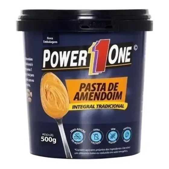 Pasta De Amendoim Tradicional Integral 500g Power 1 One